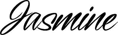 Jasmine Name Sticker Decal Vinyl 4 Laptop Wall Window Auto Glass 1 Smoothy DNA