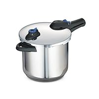 Style Stainless Steel Tri-Ply Base Pressure Cooker Size: 8 quarts