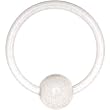 16 Gauge Light Clear UV Glow in the Dark Ball Captive Ring