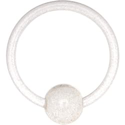 16 Gauge Light Clear UV Glow in the Dark Ball Captive Ring