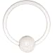 16 Gauge Light Clear UV Glow in the Dark Ball Captive Ring