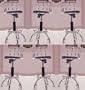 MAN CAVE 6 24" to 29" Adjustable Chrome Bar Stools