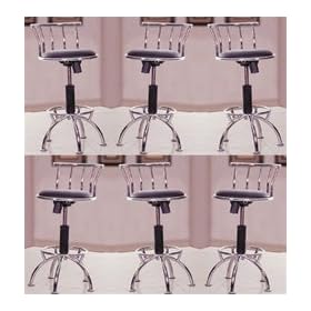 MAN CAVE 6 24 to 29 Adjustable Chrome Bar Stools