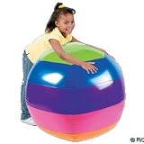 48 INFLATABLE BEACH BALL - RAINBOW GIANT BALL