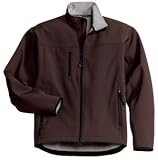 NEW Port Authority - Glacier Soft Shell Jacket Brown/Chrome-XL