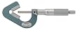 Mitutoyo 114-202, .090" - 1" X .0001" V-Anvil Micrometer, Ratchet, For 3 Flutes, Carbide Tipped Anvil