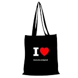 Baumwolltasche Tasche Bag - I love Deutsches Reitpferd