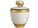 Luminescence By L'objet - 14K Gold White Elephant Aromatherapy Candle in Limoges Porcelain