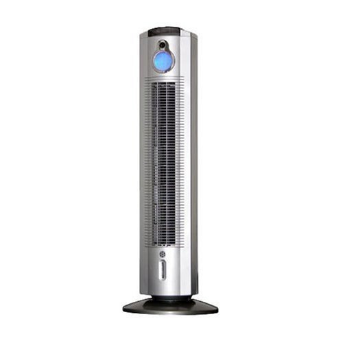 Sunpentown Oscillating LCD Tower Fan with Ionizer and Remote Control, 3 Speeds, SF-1520