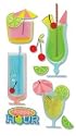 Boutique Le Grande A Day At The Beach Ornate Stickers: Tropical Drink