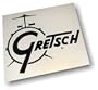 Gretsch Drum Set BLACK Logo RUB ON Style Car Window OUTSIDE Sticker Decal