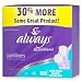 Health & Personal Care : Always CleanWeave Pantiliners, Regular, Unscented, Bonus , 48 pantiliners