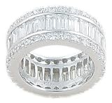 Kalani Eternity Wide Band CZ Ring
