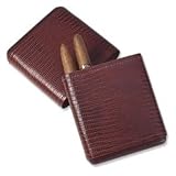 Gordon's Jewelers Seven Cigar Bonded Leather Pocket Humidor with Spanish Cedar other gifts