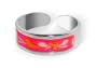 New Sterling Silver Ladies Enamel Toe Ring