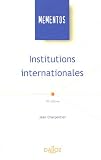 Revue Dalloz-Sirey  / Institutions internationales