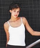 Spaghetti Tank Top in Cotton Spandex