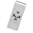 Stainless Steel Money Clip with Skull Design