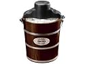 Aroma AIC-224W 4-Quart Wood-Barrel Ice-Cream Maker, Walnut