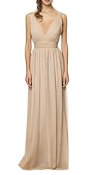 V-neck Fall Chiffon Evening Dress/Bridesmaid Dress 