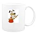 Mug with happy, pal, hound, pooch, dog, mutt
