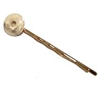 Howlite Clip 01 Bobby Pin Hair Accessories Crystal White Silver Healing Gemstone