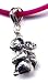 18 Fuschia Koala Bears Necklace Sterling Silver Jewelry