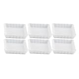 HIC Porcelain 4-Ounce Square Creme Brulee Dish- Set of Six