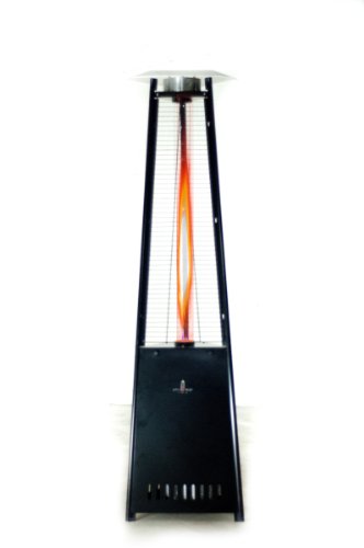 Lava Heat Italia Outdoor Patio Propane Tank Gas Heaters, Satin Black
