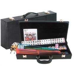 Childrens Toyshop  Toys : CHH Imports Western Mah Jong Set Alligator Leatherette Case