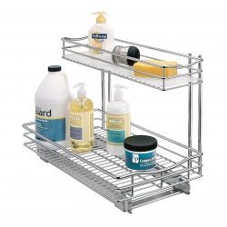 Childrens Toyshop  Kitchen & Housewares : 11" x 18" Under Sink Drawer - Reversible (Chrome) (14"H x 11"W x 18"D)