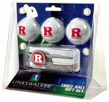 Rutgers Scarlet Knights 3 Ball Golf Gift Pack With Kool Tool