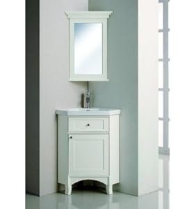 Meuble d'angle de salle de bain PARAISO, blanc: Cuisine