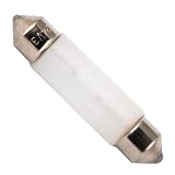 10 Watt - Festoon Base - Frost - 24 Volt - Xenon Light Bulb - Bulbrite 715631