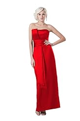 Pleated Satin Bridesmaid Dress 