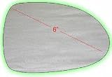 99-05 MAZDA MIATA MIRROR GLASS RH (PASSENGER SIDE), (6 Dg.), Convex (1999 99 2000 00 2001 01 2002 02 2003 03 2004 04 2005 05) M471201 NC10691G1