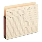 Globe-Weis 1524EPP Project Pockets, Letter, 3-1/2 Expanding, Manila, 5/pack