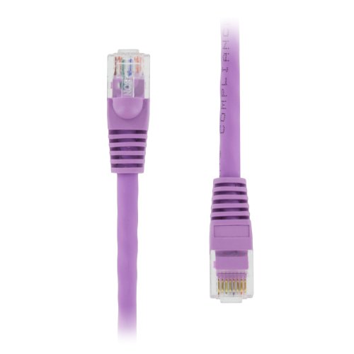 6 FT RJ45 CAT (6E) 550MHZ MOLDED ETHERNET NETWORK PATCH CABLE - PURPLE - Lifetime Warranty