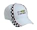 get a real dog! Get a german shepherd Adult White Racing Checker Hat / Cap