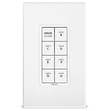 KeypadLinc In-wall Dimmer 8-button scene control keypad for INSTEON automated lighting systems White