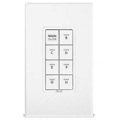 Smarthome 2486DWH8 KeypadLinc INSTEON 8-Button Scene Control Keypad with Dimmer, White
