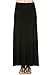 TL Women's Versatile Floor Length Fold Over Everyday Maxi Maternity Skirts