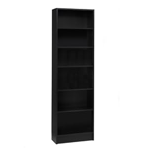 Tall Narrow Bookcase-Coffee