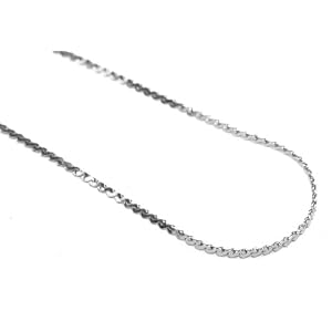 Gorgeous White Gold Layered Serpentine Chain ~ Lifetime Guarantee