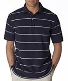 High Quality Adult Tommy Hilfiger Men's Elmira Striped Polo - Navy/White