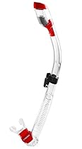 Cressi Dry Snorkel (Clear Red)
