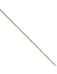 .8mm, 14 Karat Yellow Gold, Round Snake Chain - 9 inch