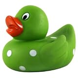 Elegant Baby Tiny Polka Dot Rubber Ducky (Assorted Colors) Bath Toys