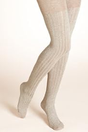 Sparkle Ribbed Tights [T60-6683-S-FO32]