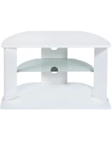 Designer Habitat : Magnifique meuble blanc pour t&eacute;l&eacute;viseur en verre